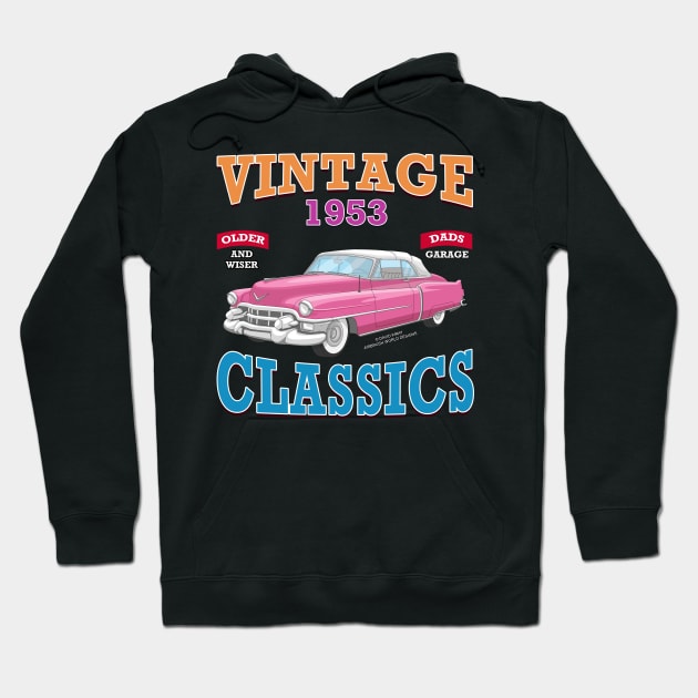 Vintage Classic Car Garage Hot Rod Novelty Gift Hoodie by Airbrush World